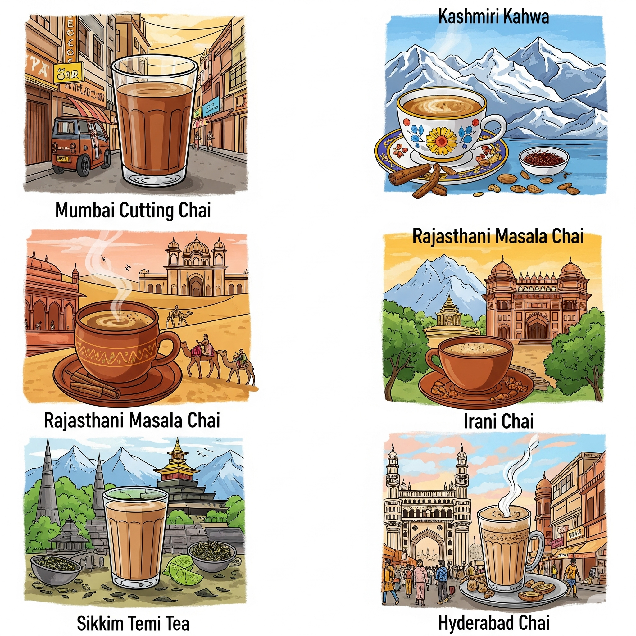 Chai in different states