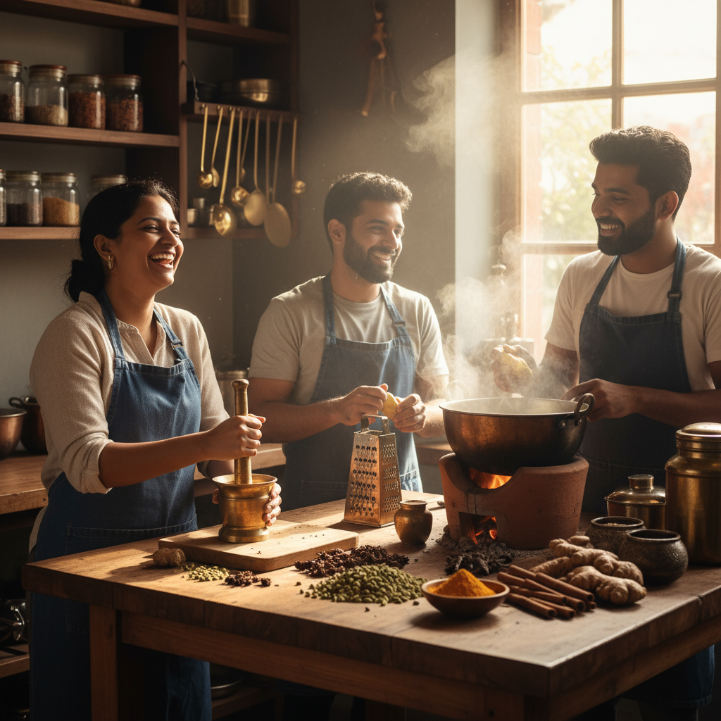 Brewing chai with Masti at Chaiera