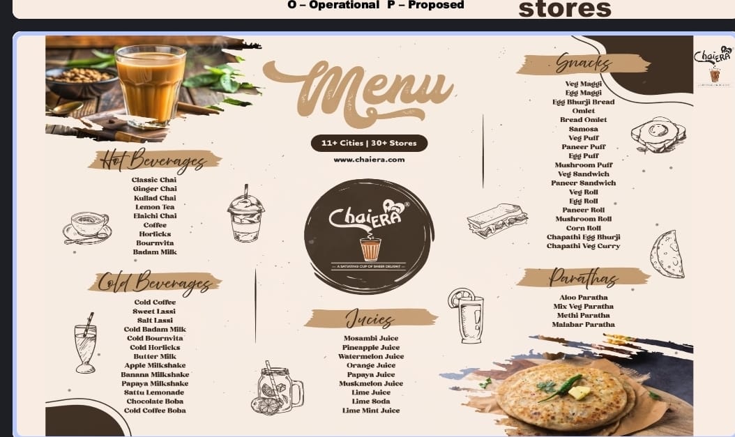 Chaiera Menu